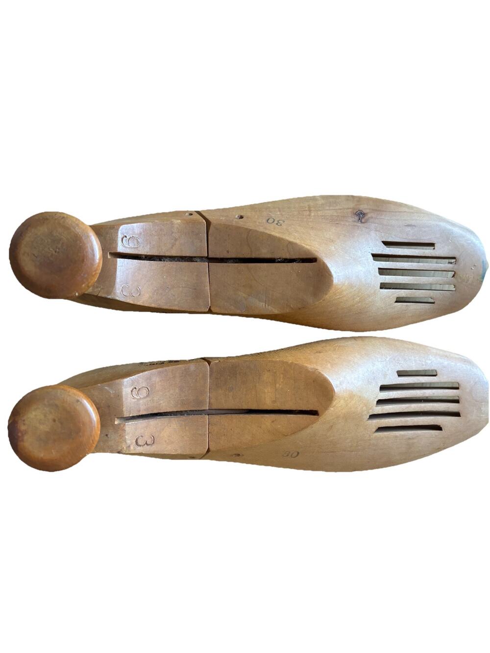 VTG 50s Florsheim Wooden Shoe Tree Mold Stretch9-3 De Pinna Fifth Ave New York